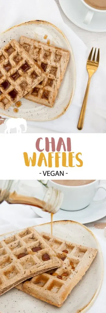 Vegan Chai Waffles | ElephantasticVegan.com