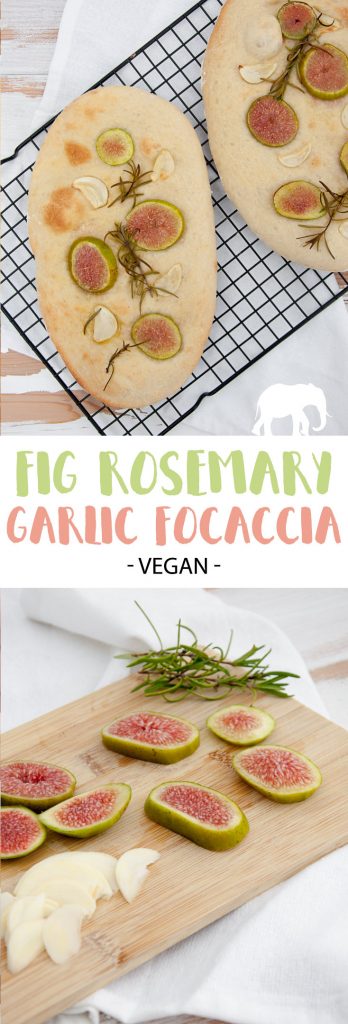 Vegan Fig Rosemary Garlic Focaccia | ElephantasticVegan.com