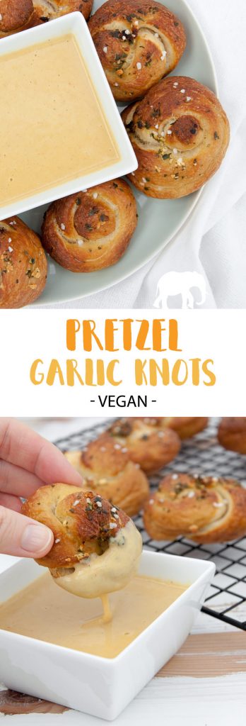 Vegan Pretzel Garlic Knots | ElephantasticVegan.com