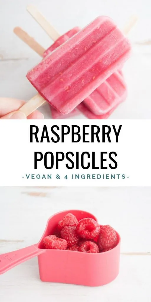 Vegan Raspberry Popsicles