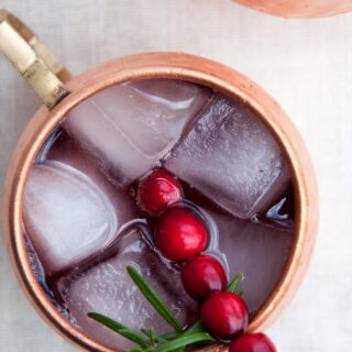 Cranberry Moscow Mule | ElephantasticVegan.com