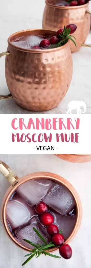 Cranberry Moscow Mule | ElephantasticVegan.com
