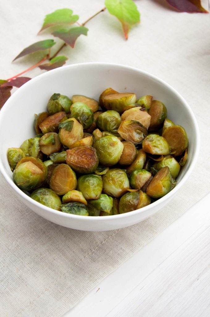 PanRoasted Brussels Sprouts in Soy Sauce Recipe Elephantastic Vegan