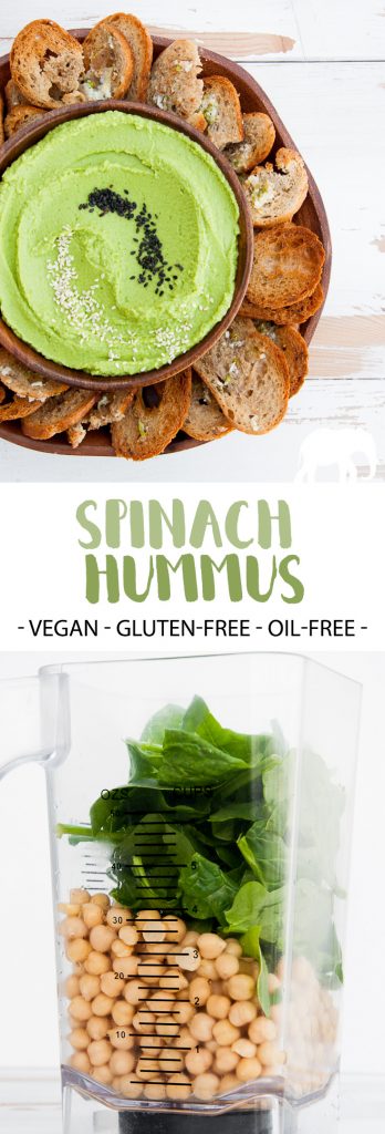 Oil-Free Spinach Hummus