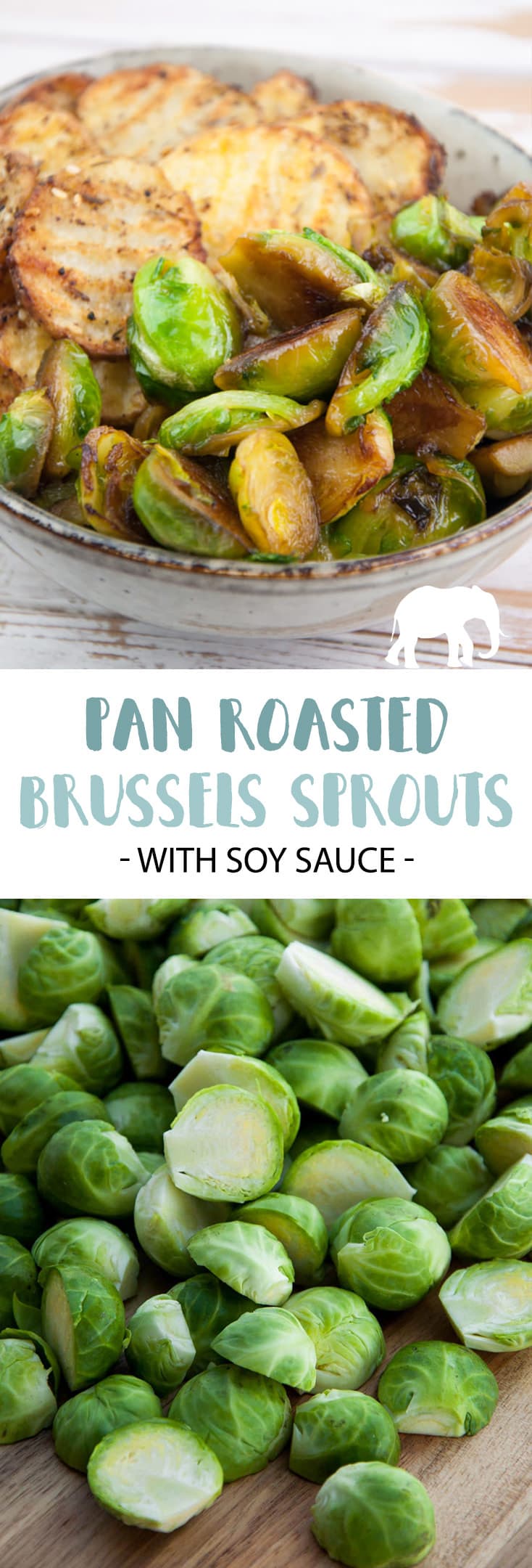 PanRoasted Brussels Sprouts in Soy Sauce Elephantastic Vegan