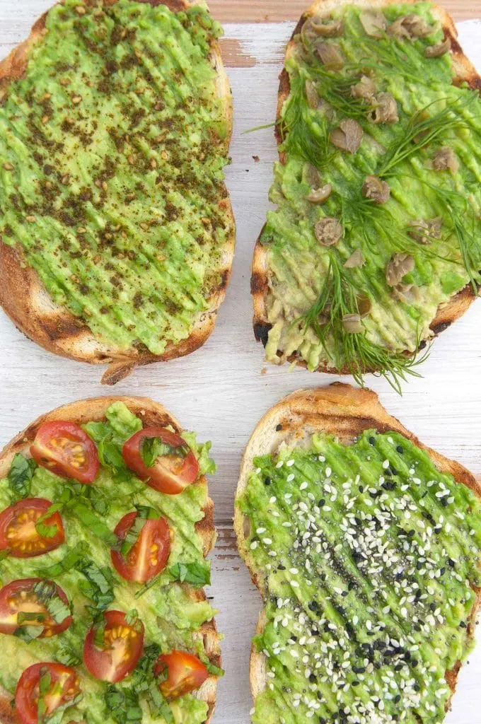 4 Vegan Avocado Toast Ideas