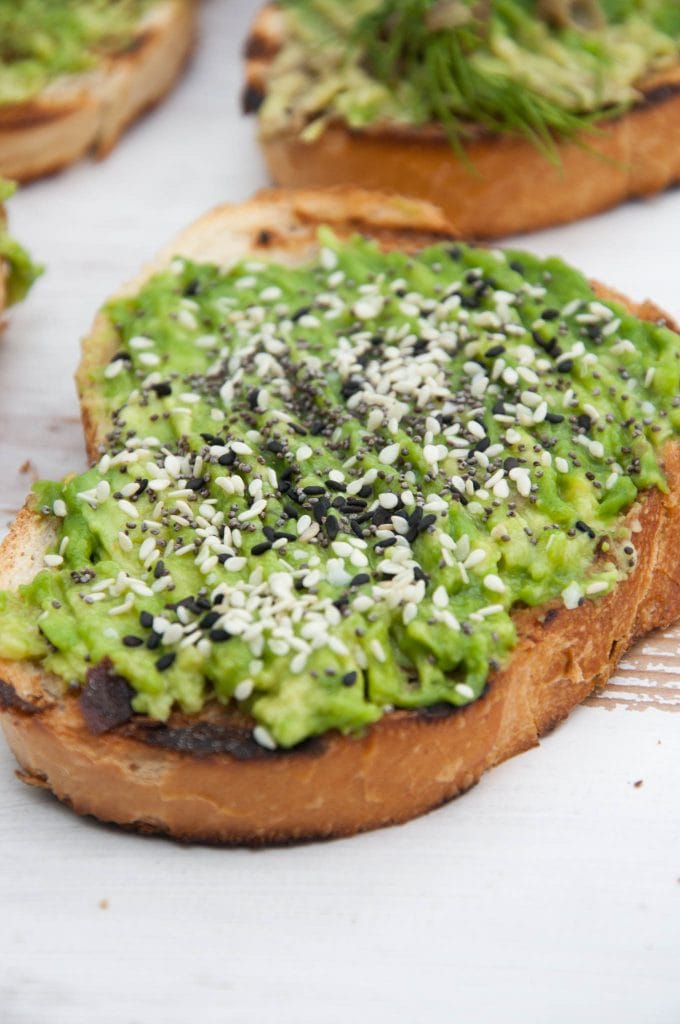 Avocado Toast with Everything Bagel Seasoning