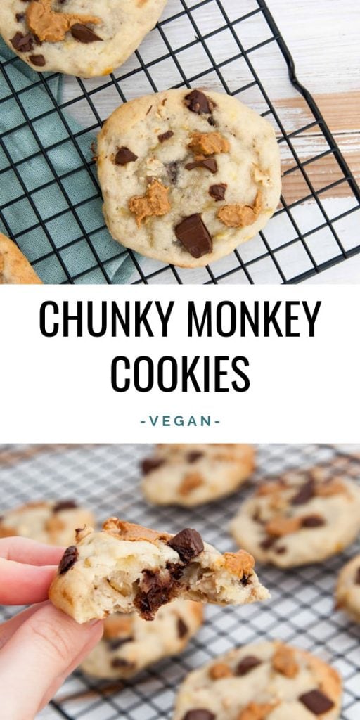 Vegan Chunky Monkey Cookies