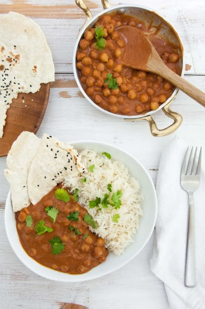 15-Minute Chickpea Curry Vegan