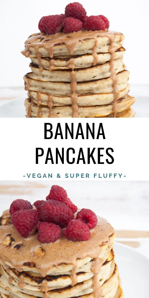 Fluffy Vegan Banana Pancakes Recipe | Elephantastic Vegan
