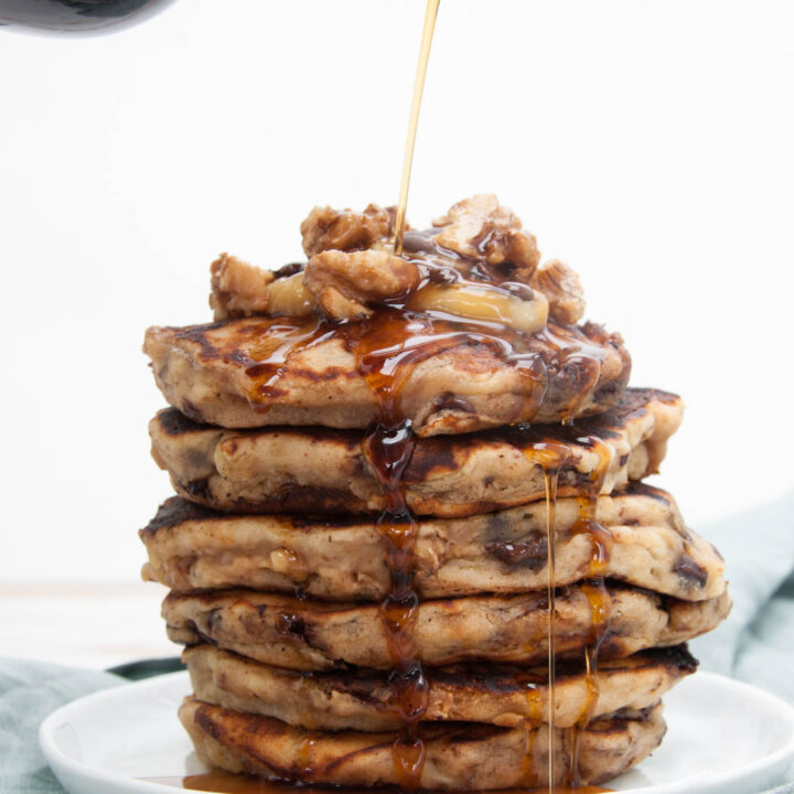 Vegan Chunky Monkey Pancakes Recipe Elephantastic Vegan
