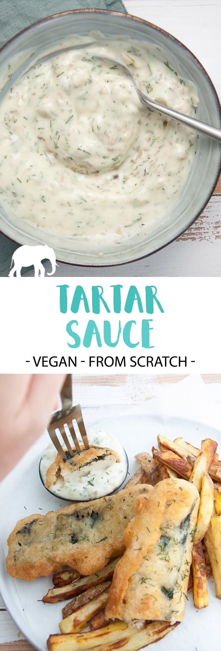 Vegan Tartar Sauce - made from scratch #vegan #tartar #sauce #dip
