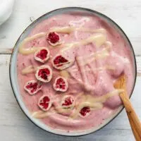 2-Ingredient Raspberry Nice Cream