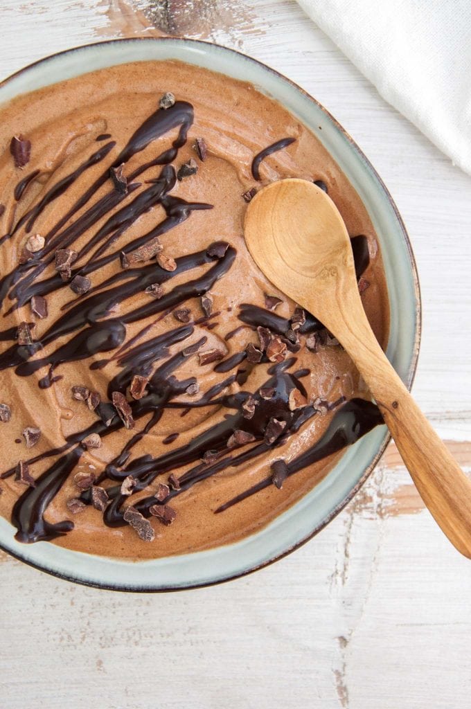 2-Ingredient Chocolate Banana Ice Cream