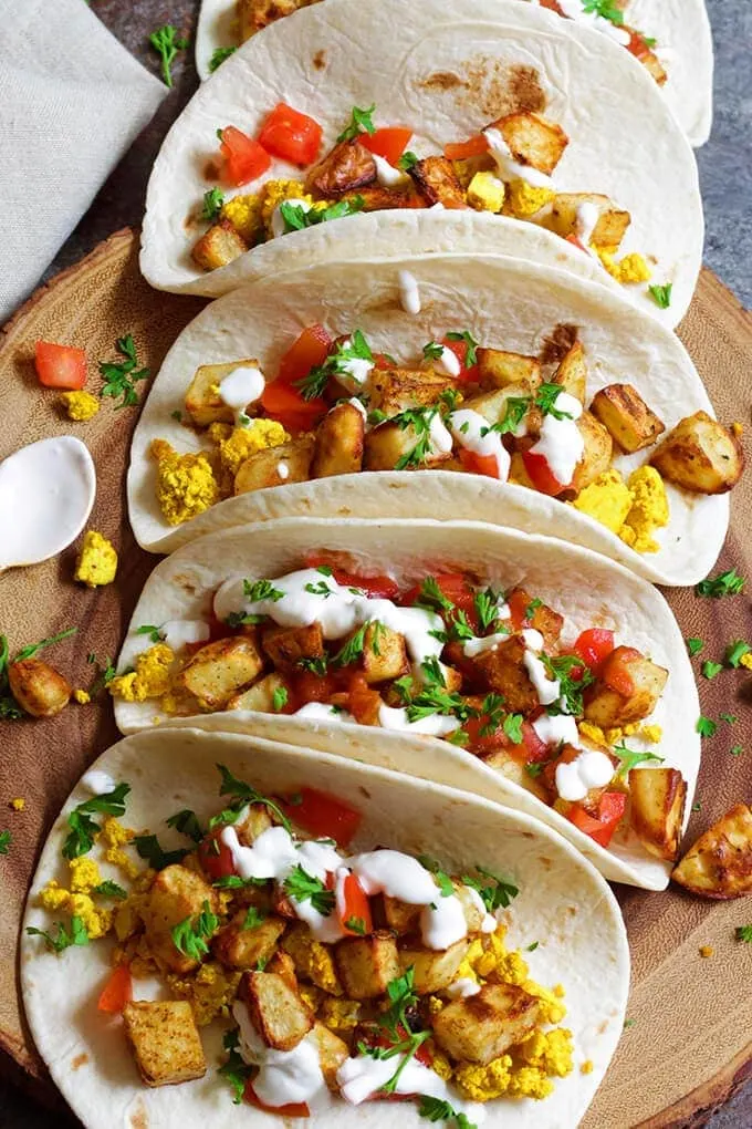 Easy Vegan Breakfast Tacos