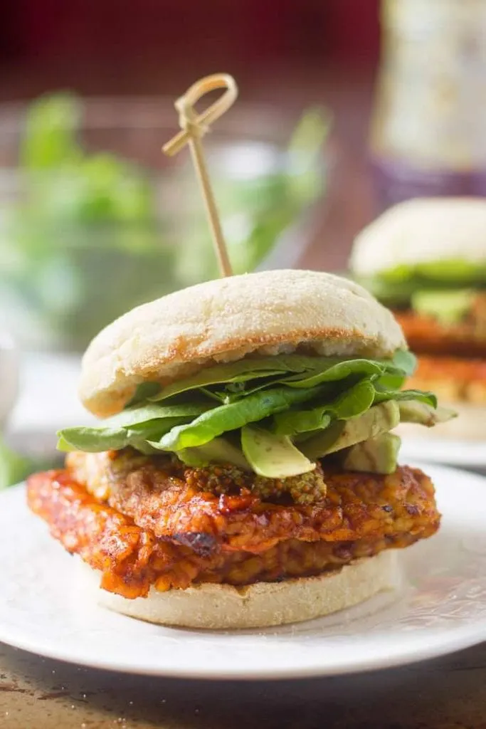 Savory Tempeh Breakfast Sandwiches