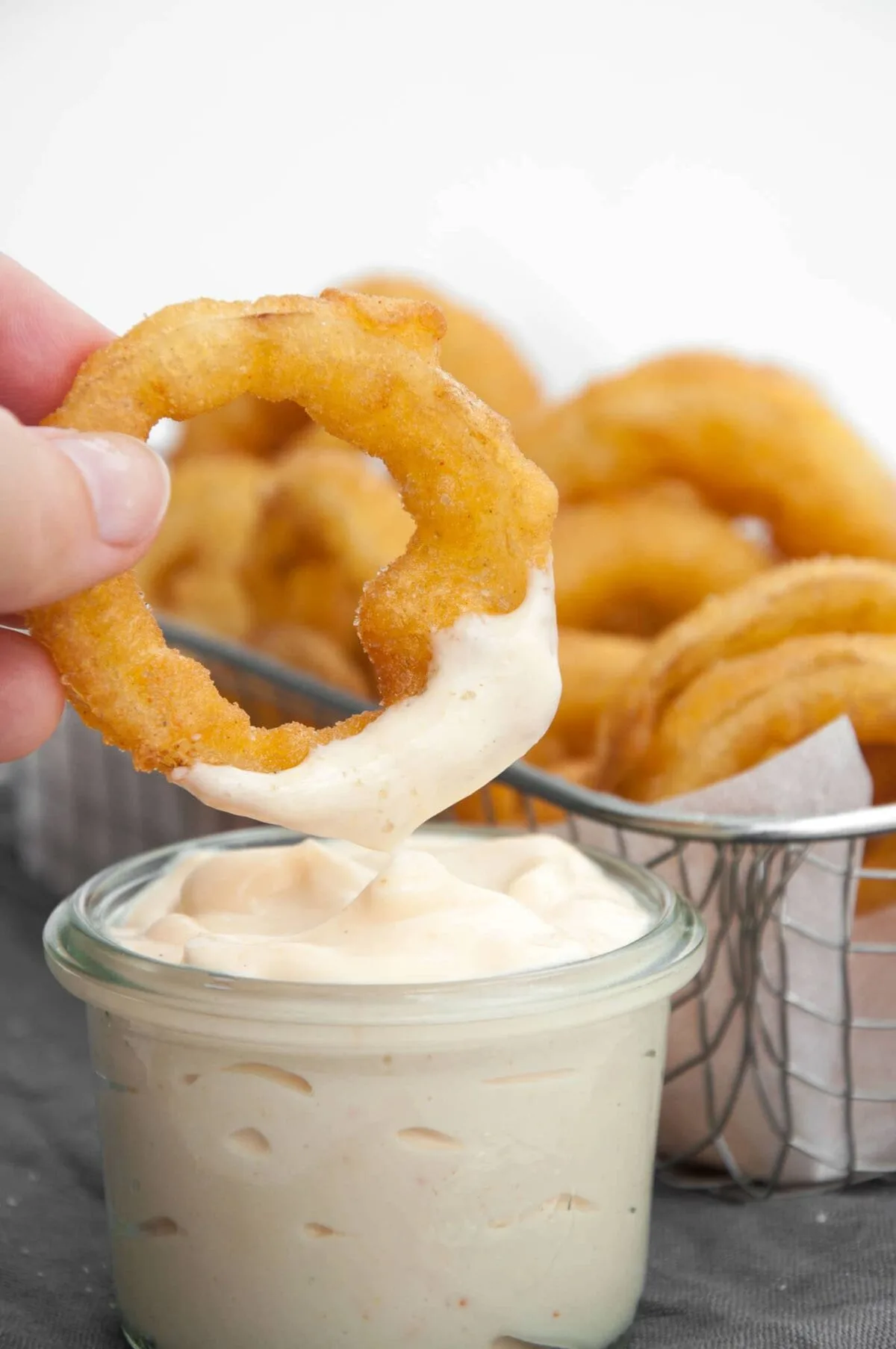 Vegan Mayo Onion Rings