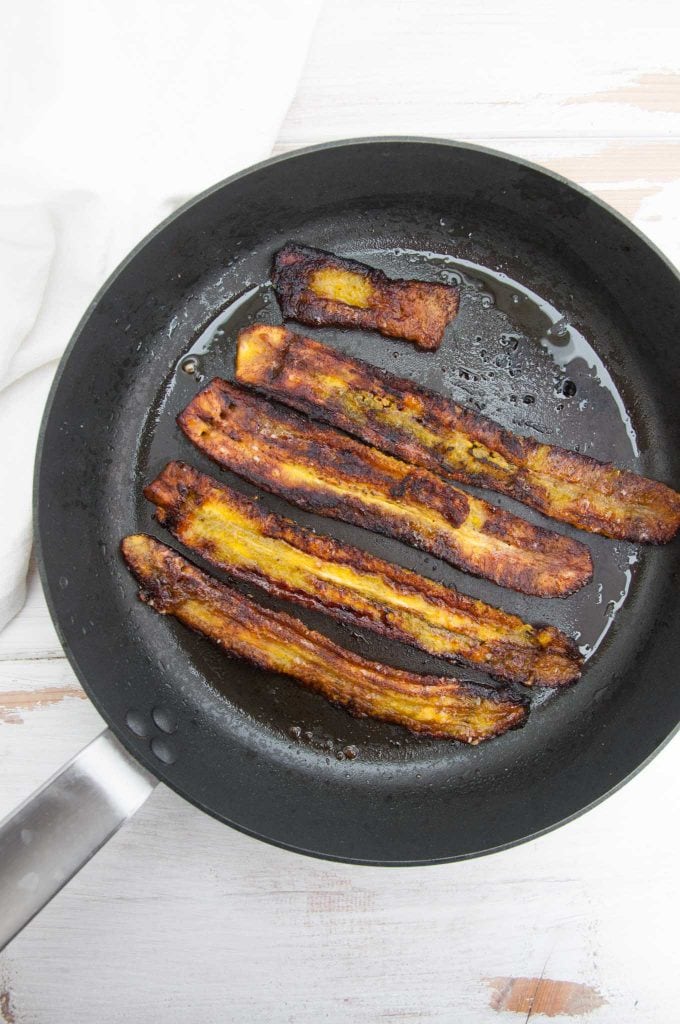 Caramelized Plantains in a pan