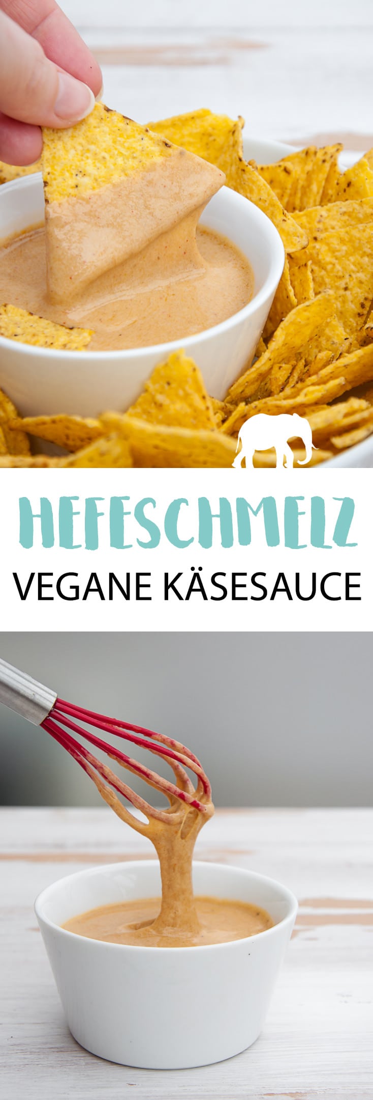 Hefeschmelz (Vegane Käsesauce für Pizza, Pasta, Lasagne und als Dip!) #vegan #käsesauce #hefeflocken #nährhefe | ElephantasticVegan.de