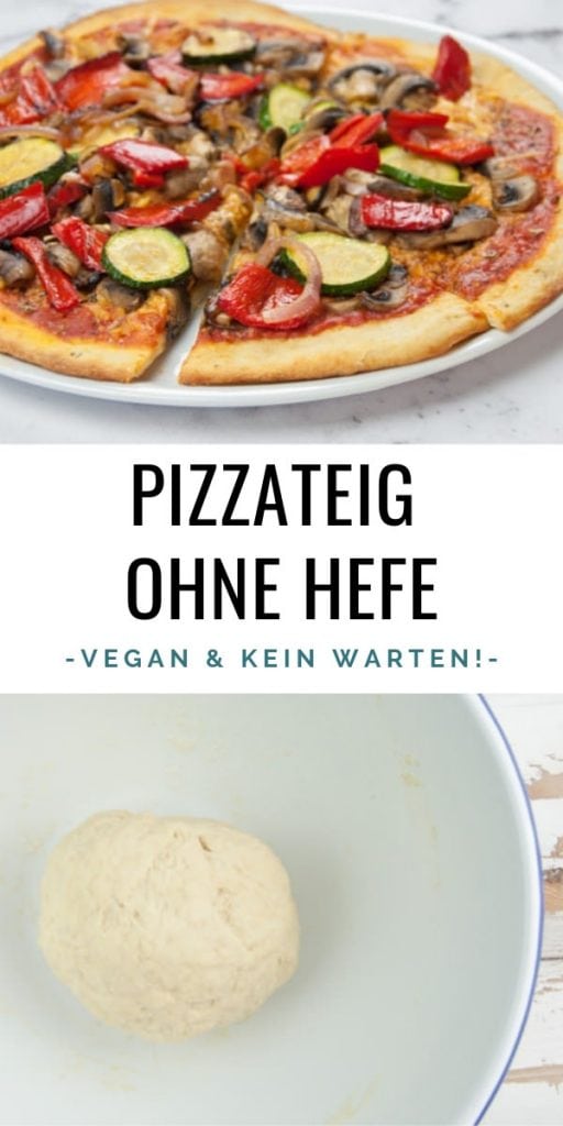 Veganer Pizzateig ohne Hefe