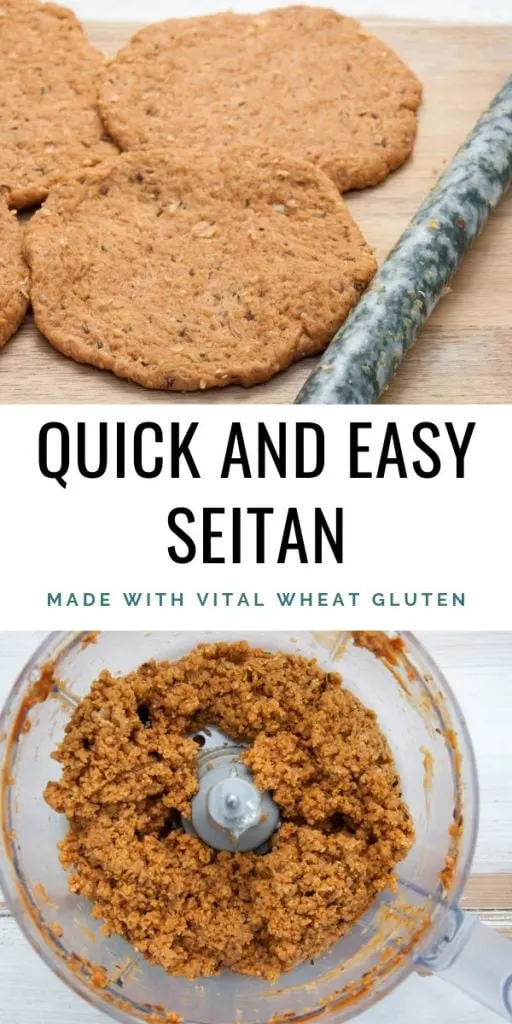 Quick and Easy Seitan made with vital wheat gluten