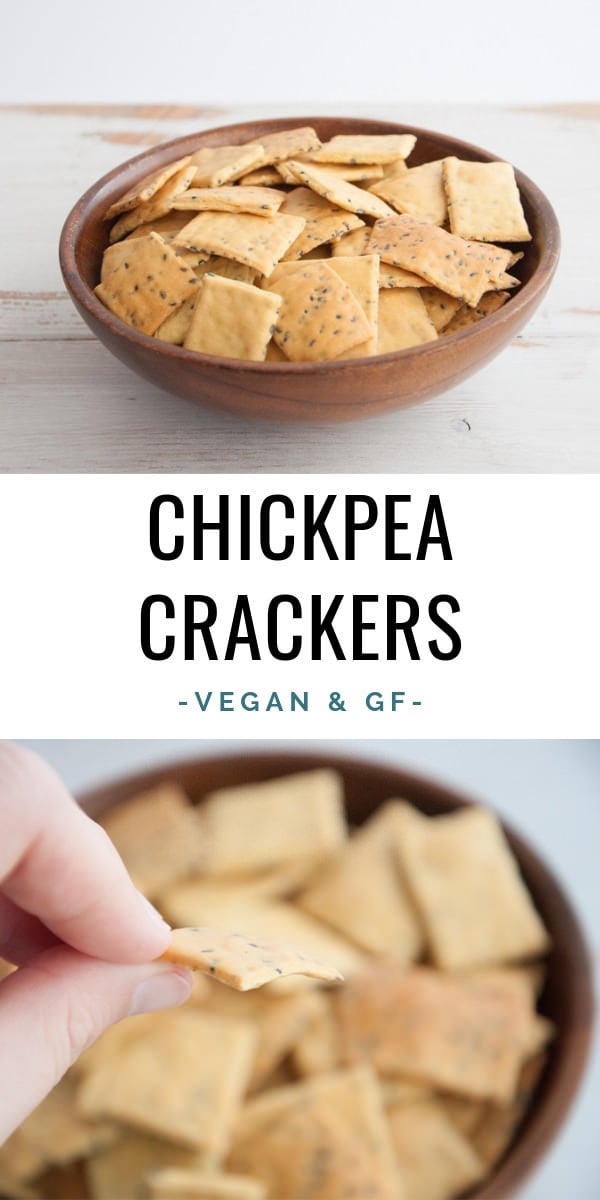 GlutenFree Chickpea Crackers Recipe Elephantastic Vegan