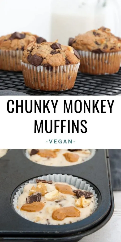 Vegan Chunky Monkey Muffins