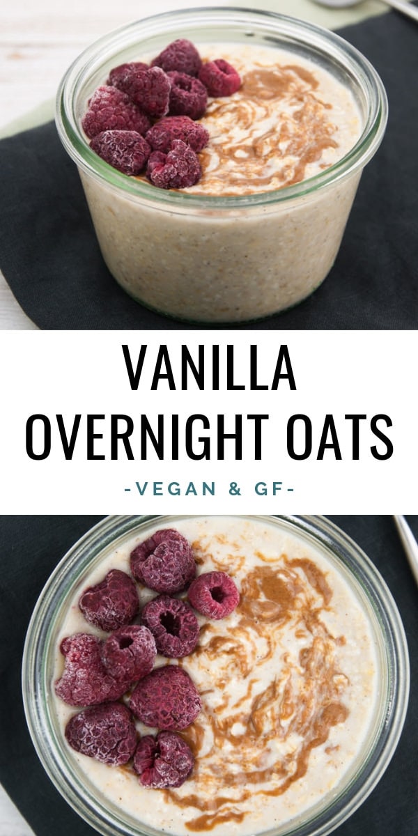 Simple Vanilla Overnight Oats Recipe Elephantastic Vegan