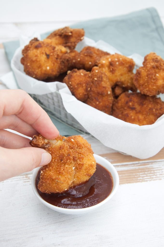 Breaded & Fried Cauliflower Nuggets