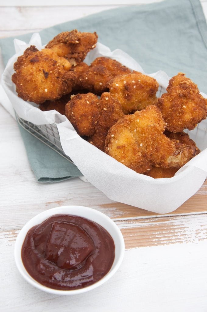 Breaded & Fried Cauliflower Nuggets