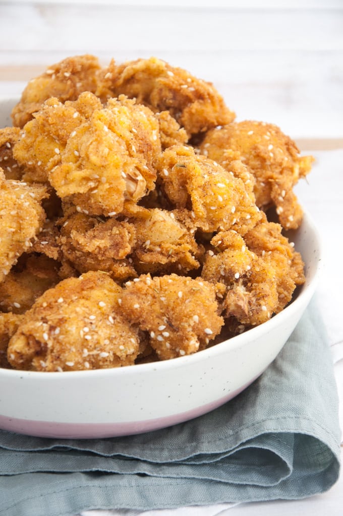 Breaded Fried Cauliflower Nuggets Recipe Elephantastic Vegan