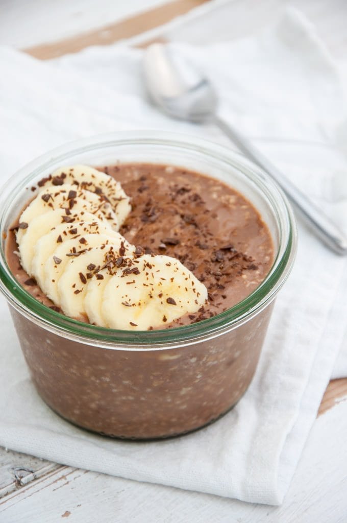 Healthy Vegan Chocolate Overnight Oats