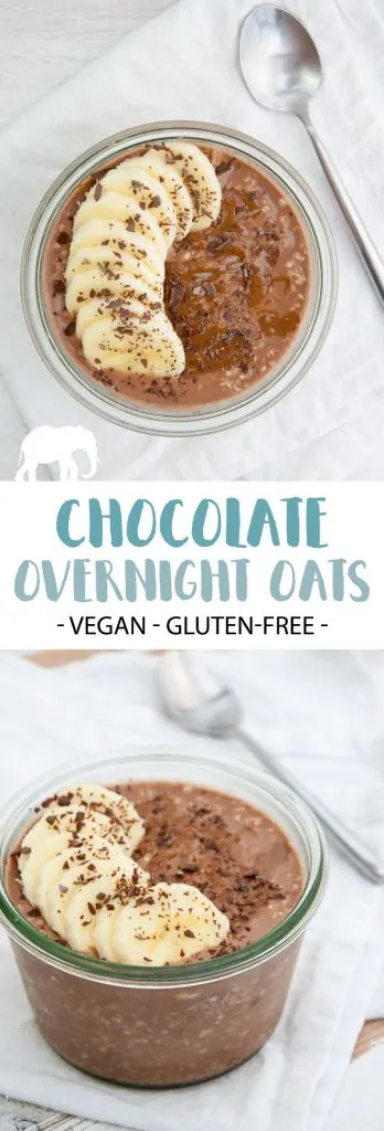 Healthy Vegan Chocolate Overnight Oats