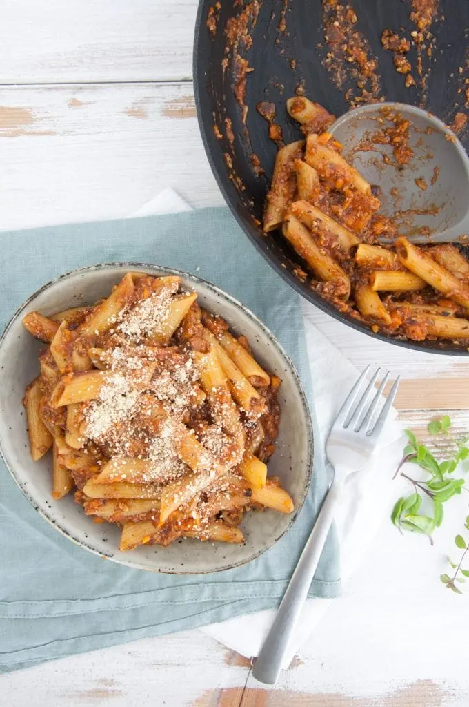 Vegan Mushroom Bolognese