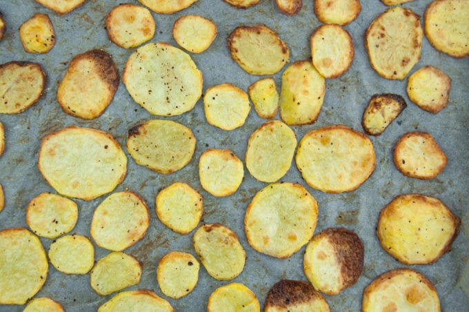 Baked Potato Slices