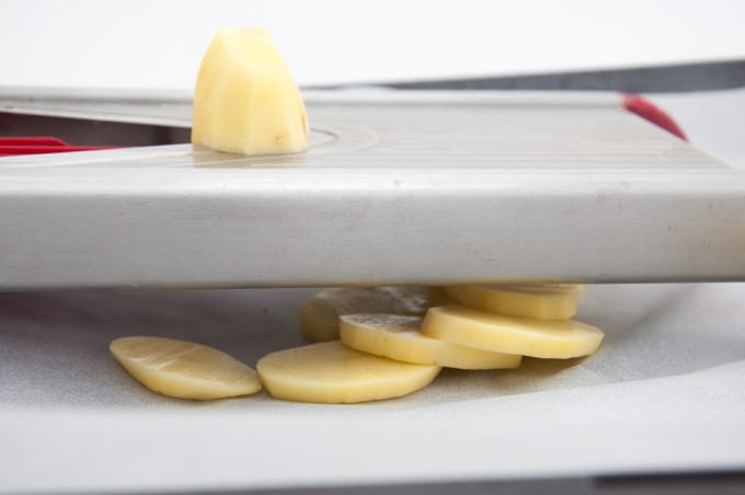 Baked Potato Slices Mandoline Slicer