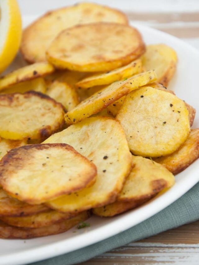 OvenBaked Potato Slices Elephantastic Vegan