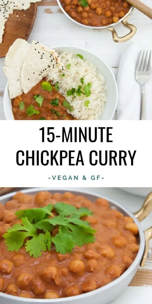 Vegan 15-Minute Chickpea Curry