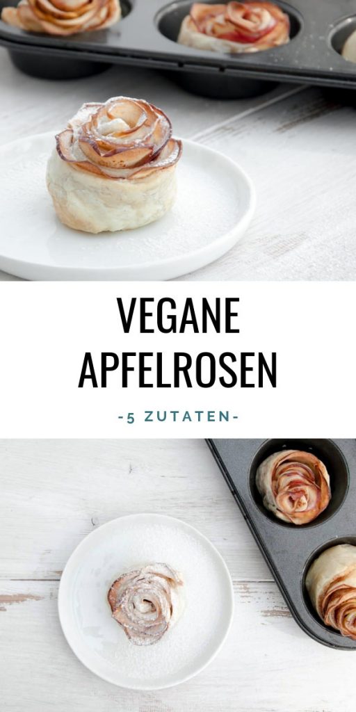 Vegane Apfelrosen