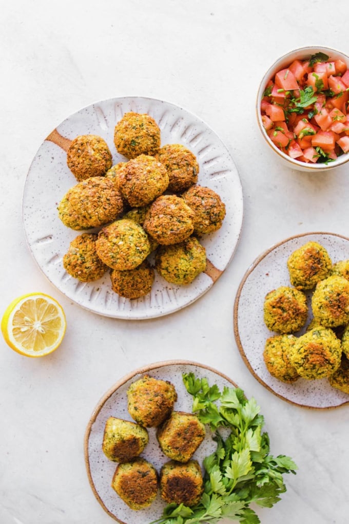 Falafel made with dried chickpeas