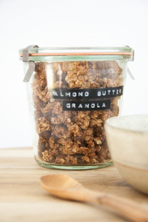 Almond Butter Granola Recipe Elephantastic Vegan