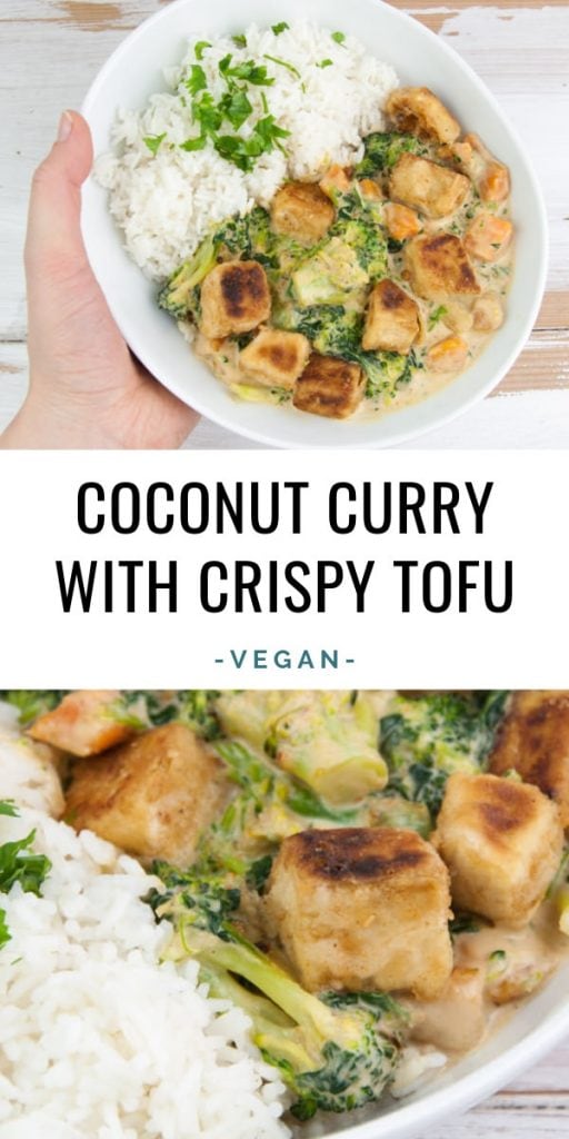 Vegan Coconut Curry with Crispy Tofu