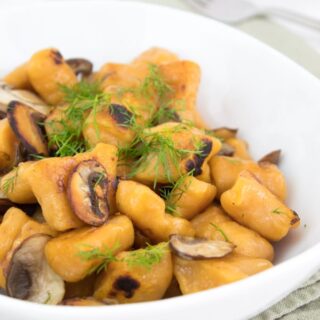 2-Ingredient Sweet Potato Gnocchi (vegan)