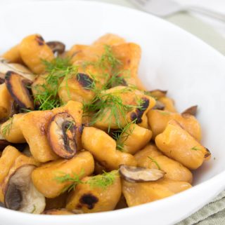 2-Ingredient Sweet Potato Gnocchi (vegan)