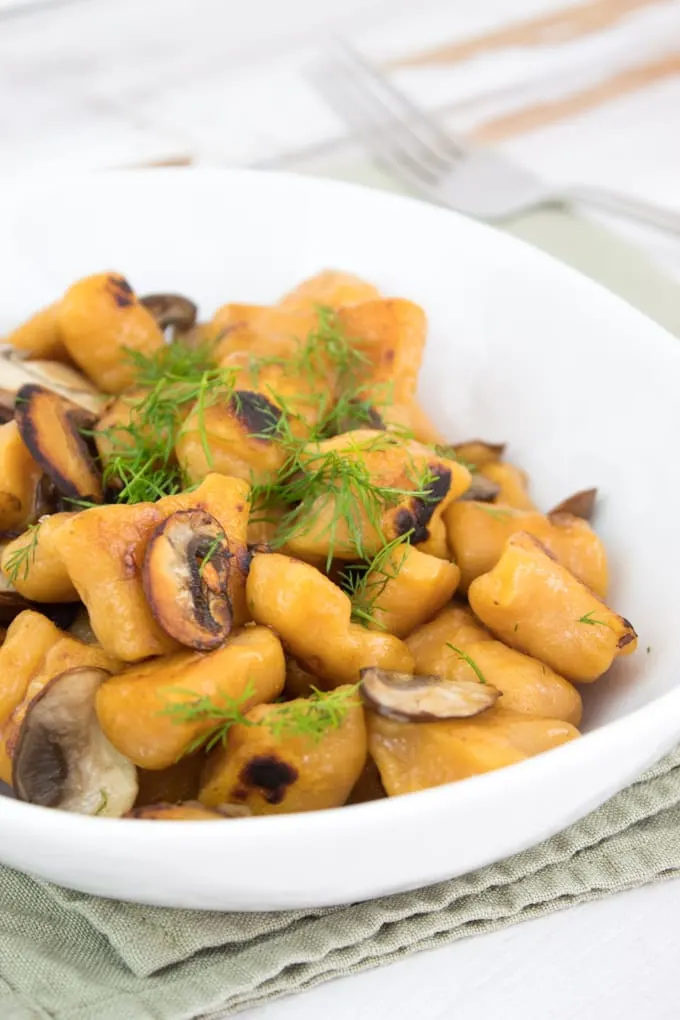 2-Ingredient Sweet Potato Gnocchi (vegan)