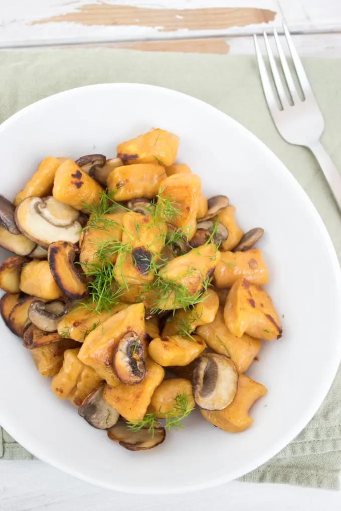 2-Ingredient Sweet Potato Gnocchi (vegan)