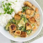 Vegan Coconut Curry with Crispy Tofu