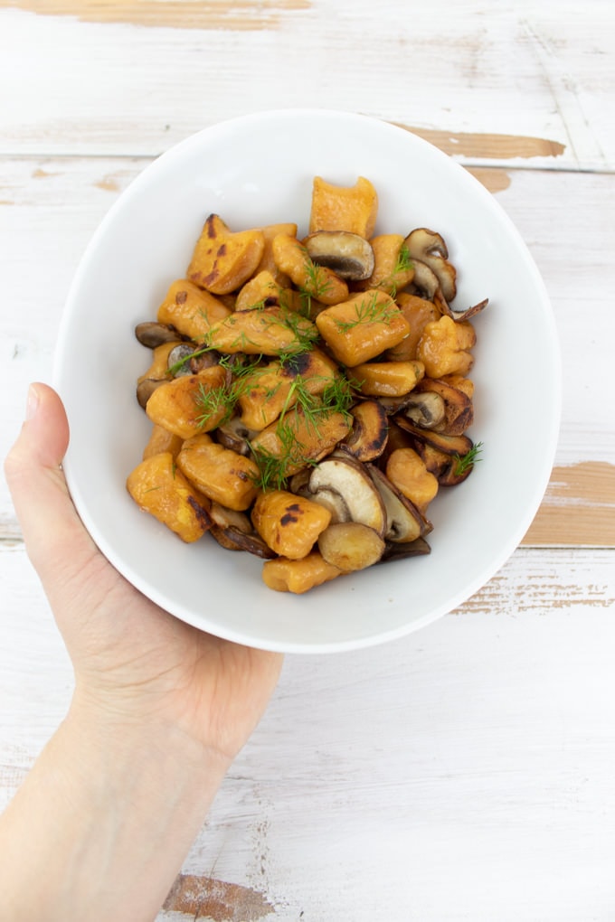 Vegan Sweet Potato Gnocchi (2 ingredients)