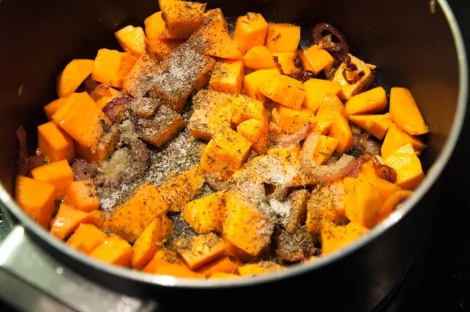 Vegan Sweet Potato Soup with Coconut Milk