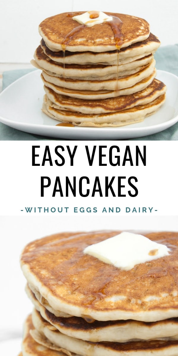 Easy Vegan Pancakes Without Eggs and Dairy | Elephantastic Vegan